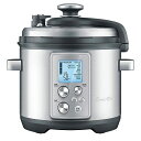 ブレビル スロークッカー 圧力鍋 5.6L Breville BPR700BSS The Fast Slow Pro, 6 Quart, Silver 家電