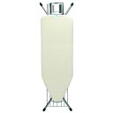 ブラバンシア アイロン台 高さ調節可 Brabantia Ironing Board with Steam Iron Rest and Linen Rack, Size C, Wide - Ecru Cover