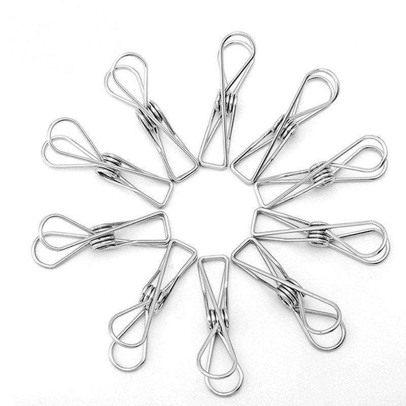 Х å 60 ƥ쥹 ZesGood 60-Pack Durable Stainless Steel Clothes P...