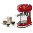 XbO GXvb\}V [J[ gX^C Smeg Espresso Machine 50's Retro Style Aesthetic ECF01 Ɠd