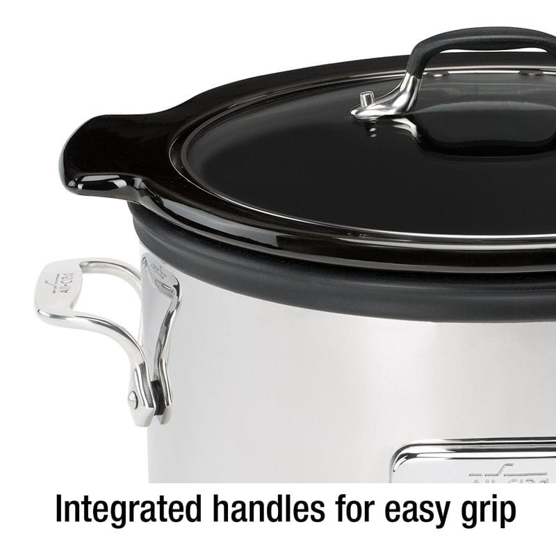 オールクラッド スロークッカー 3.8L セラミック内鍋 All-Clad Slow Cooker with B...