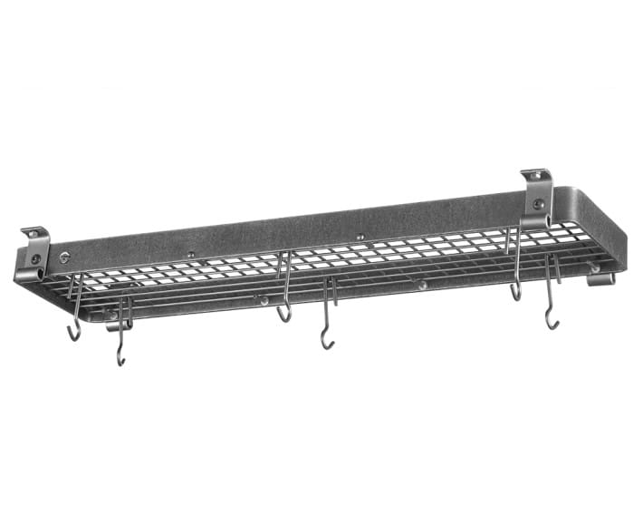 ŷ椫ߤ뤹  å å ꥢॺΥ 󥯥롼 ݥåȥå Williams-sonoma Enclume Flush-Mounted Rectangular Ceiling Pot Rack, Hammered Steel