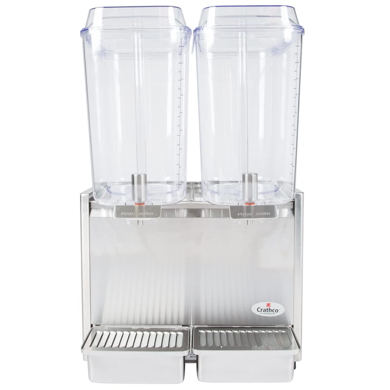 hNT[o[ _u hNfBXyT[ 19L~2 p@\ XeX Xg JtF ze Crathco D25-3 Double 5 Gallon Bowl Stainless Steel Refrigerated Beverage Dispenser Ɠd