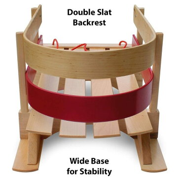 ソリ アウトドアFlexible Flyer Baby Pull Sled. Wood Toddler To-Boggan. Wooden Sleigh for Kids