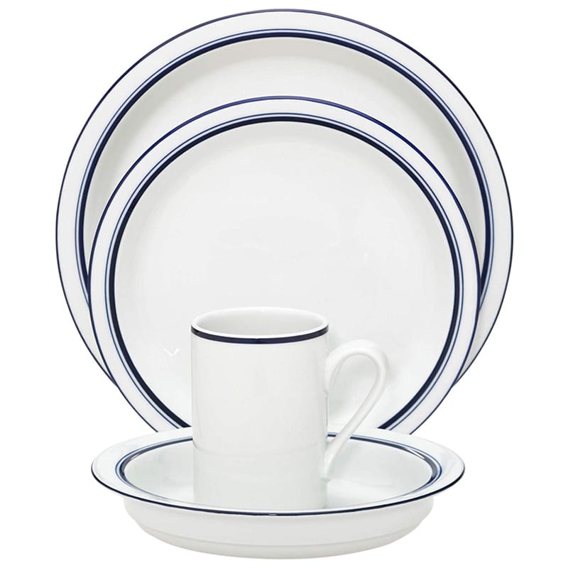 M  k _XN H 4_Zbg NX`nE u[C Dansk Christianshavn Blue 4-Piece Place Setting, Service for 1