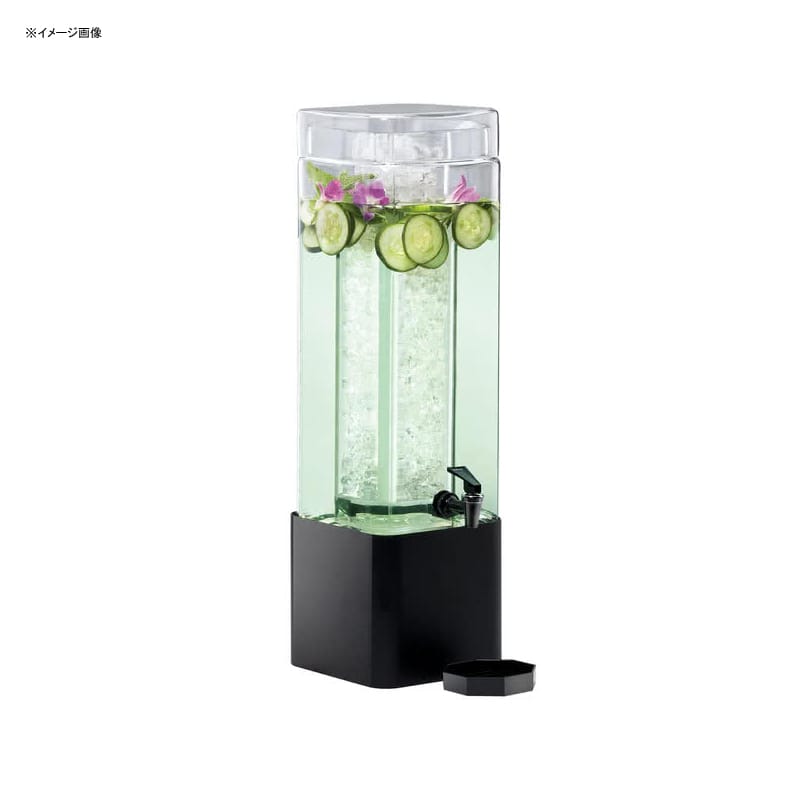 hNT[o[ XNGA^ KXhNfBXyT[ 11L ACX`o[ ^X^ht Xg JtF ze Cal-Mil 1112-3-13 3 Gallon Mission Square Glass Beverage Dispenser with Black Metal Base 2111112313