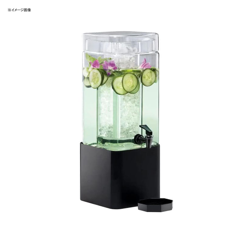 hNT[o[ XNGA^ KXhNfBXyT[ 5.6L ACX`o[ ^X^ht Xg JtF ze Cal-Mil 1112-1-13 1.5 Gallon Mission Square Glass Beverage Dispenser with Black Metal Base 2111112113