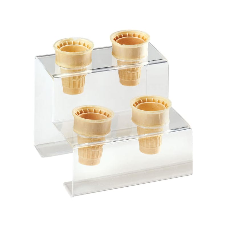 ACXN[R[ z_[ fBXvC AN 4z[ Cal-Mil 3601-4 Four Cone Acrylic Ice Cream Cone Holder