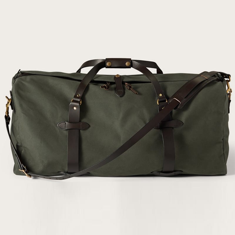 アメリカ製 コットンツイル ダッフルバッグ レザー使い FILSON LARGE RUGGED TWILL DUFFLE BAG 11070223 MADE IN U.S.A.