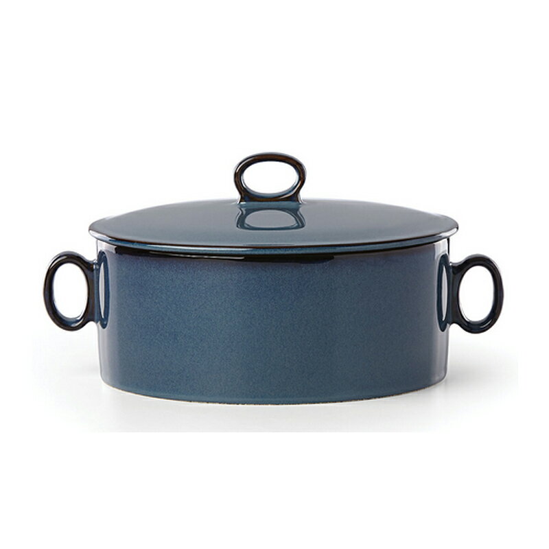 _XN  LZ[ a21cm WFl[V II t^t 2.1L mfBbNu[  DANSK Generations II Nordic Blue Round Casserole