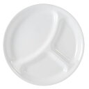 コレール ランチプレート 仕切り皿 区切り皿 4枚セット ウィンターフロストホワイト 白 食器 Corelle Livingware Divided Plate, 10-1/4-Inch, Winter Frost White