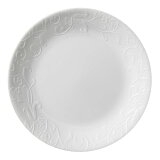 졼 22cm ץ졼 4祻å 뺧 ʪ ܥ٥եĥ ǥʡ ۥ磻  Corelle Embossed Bella Faenza 8.5" Lunch Plate (Set of 4)