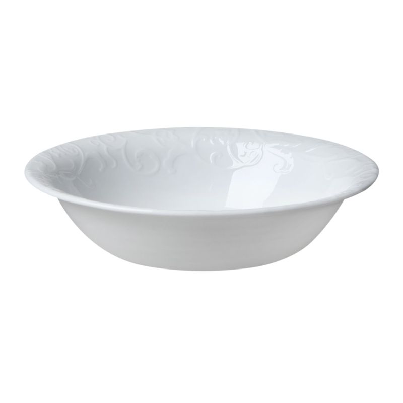 コレール シリアルボウル スープボウル 4個セット エンボスベラファエンツァ ディナーウェア ホワイト Corelle Embossed Bella Faenza 18 Ounce Soup/Cereal Bowl (Set of 4)