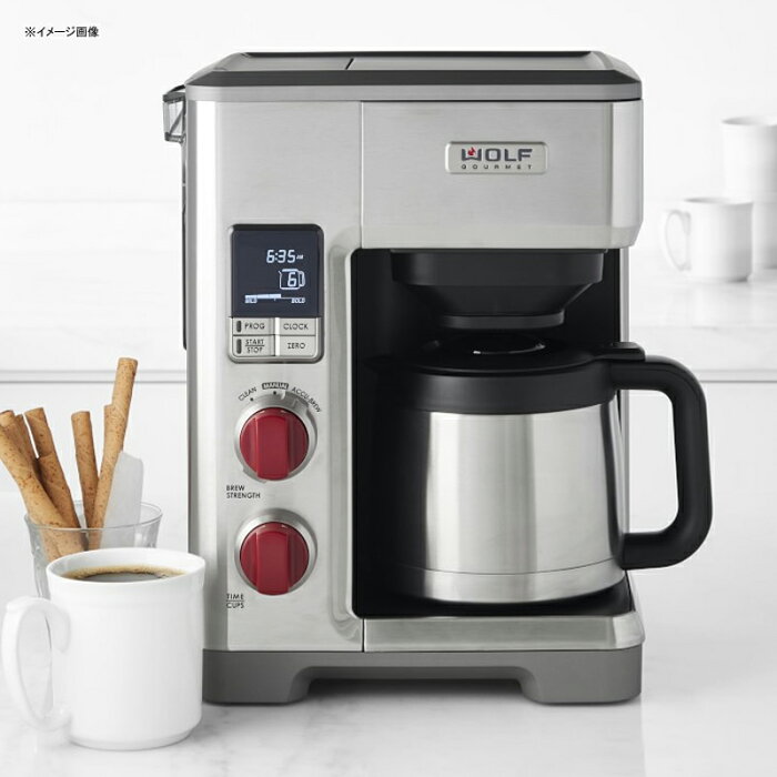 コーヒーメーカー 豆計量機能付 プログラムタイマー 10カップ ステンレスカラフェ Wolf Gourmet Programmable Coffee System WGCM100S 家電