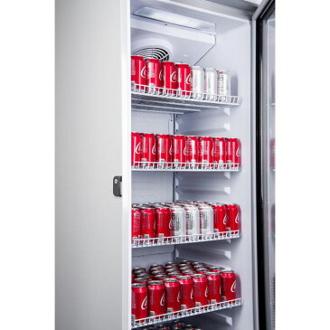冷蔵庫 ガラスドア ビール 1枚ドア オフィス 事務所 ショーケース かっこいい おしゃれ 239L 9.0 cu. ft Single Door Commercial Refrigerator Beverage Cooler in Gray PRF90DX【代引不可】 家電