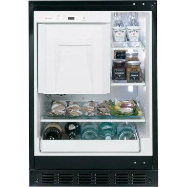 冷蔵庫 自動製氷機 ビルトイン アンダーカウンター ガラス棚 3段 スライド棚付き 120L ステンレス Monogram Bar Refrigerator Module ZIBS240HSS 家電