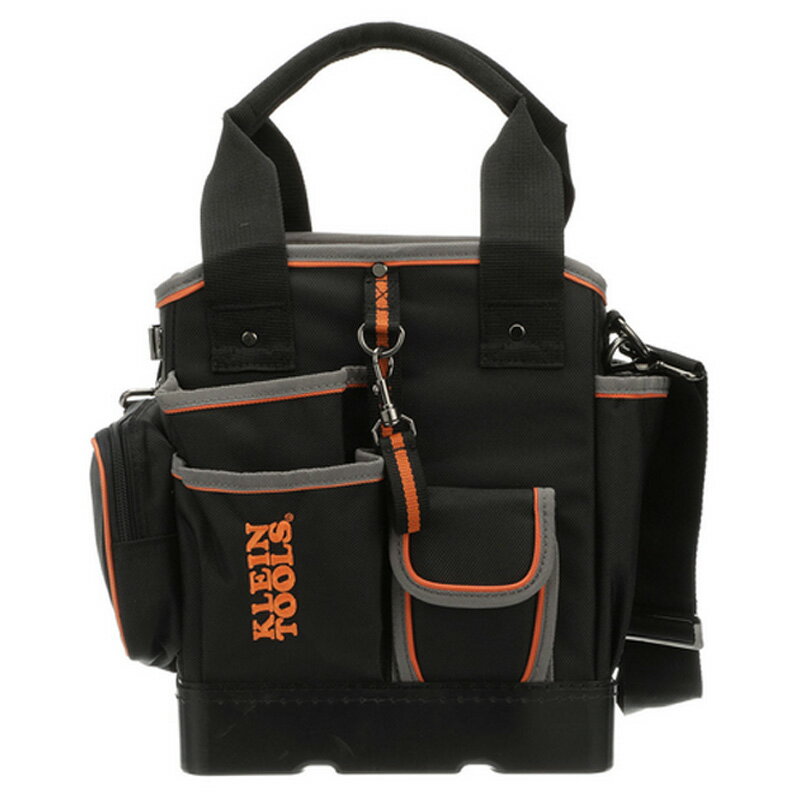 工具バッグ クラインツール 25cm 40ポケット ショルダー ストラップ付 ツールバッグ アメリカ製 Kleintools Tradesman Pro 10-Inch Tote 5541610-14