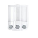 \[vfBXyT[ V[ Ǌ|  gv 3 e435mL tbNt Vv[ X RfBVi[ {fB[\[v V[WF C  Better Living Products 76354 Euro Series TRIO 3-Chamber Soap and Shower Dispenser