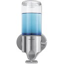 fBXyT[ 444ml Vvq[} XeX Ǘp |v VO Vv[ \[v simplehuman Wall Mount Pumps, Single 15 fl. oz. Shampoo & Soap Dispenser, Stainless Steel BT1034y{tz