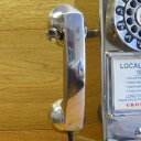 アメリカ クロスリー レトロ公衆電話 クロム 受話器 パーツ 部品 CROSLEY RADIO replacement handset for CR56-BC 1950s Classic Pay Phone Brushed Chrome