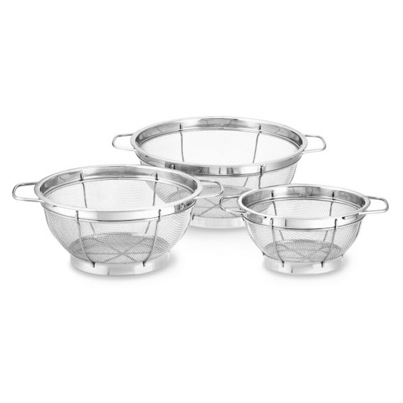 ステンレス製 ざる ストレーナー 3点セット ウイリアムズ・ソノマ限定 Stainless-Steel 3-Piece Mesh Colander Set