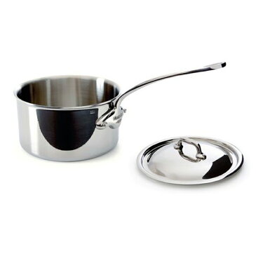 ソースパン 片手鍋 フタ付 12cm 700ml ステンレス 5層 IH対応 ムビエル フランス Mauviel 5210.13 M'cook saucepan 12 cm with lid
