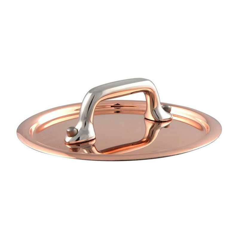 ムヴィエール モービル フタ ソースパン用 9cm 銅 1.5mm厚 2層 持ち手ステンレス ムビエル モビエル モヴィエル フランス Mauviel 1830 611809 M'Mini Lid for small saucepan