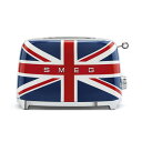 トースター 2枚焼 スメッグ ユニオンジャック イギリス Smeg 2-Slice Toaster Union Jack TSF01WHUS 家電