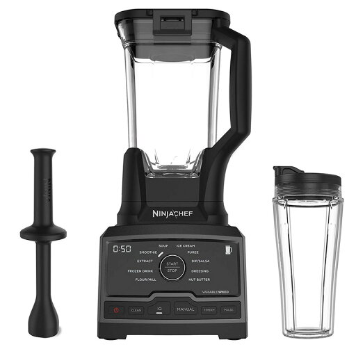ミキサー 2.1L スピード10段階 プレメニュー10種 タンブラー付 ニンジャ ブレンダー Ninja CT810 Chef High-Speed Premium In In Home Blender, 72 oz, Black 家電 ミキサー 2.1L スピード10段階 プレメニュー10種 タンブラー付 ニンジャ ブレンダー Ninja CT810 Chef High-Speed Premium In In Home Blender, 72 oz, Black 家電