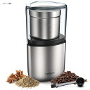 電動コーヒーミル グラインダー 豆挽き スパイス プロペラ式 ステンレス SHARDOR Electric Coffee Bean Grinder, Spice...