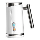 電動 ミルク泡だて器 最大300ml フローサー フォーマー ホットチョコレート カフェラテ カプチーノ HadinEEon Milk Frother, Electric Milk Frother & Steamer for Making Latte, Cappuccino, Hot Chocolate, Automatic Cold Hot (4.4 oz/10.1 oz) 家電