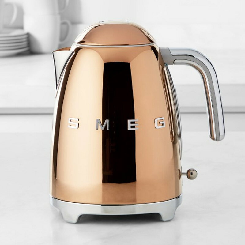 電気ケトル 1.6L スメッグ ウイリアムズ・ソノマ 銅 カッパー コッパー Smeg Basic Electric Kettle, Copper KLF03RGUS 家電 1