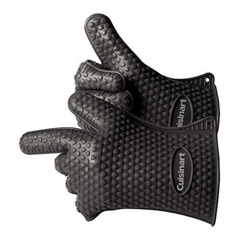 耐熱シリコングローブ バーベキュー 燻製 クイジナート Cuisinart CGM-520 Heat Resistant Silicone Gloves, Black