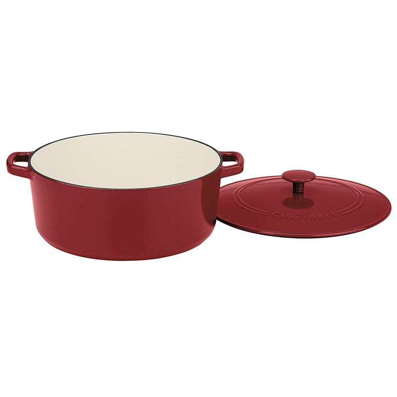 LZ[  6.6L NVbN Gi z[[ LXgACA S NCWi[g Cuisinart CI670-30CR Chef's Classic Enameled Cast Iron 7-Quart Round Covered Casserole, Cardinal Red