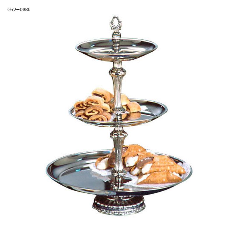 ディスプレイスタンド 丸型 3段 直径46cm ステンレス サービングトレイ カフェ レストラン バイキング ..