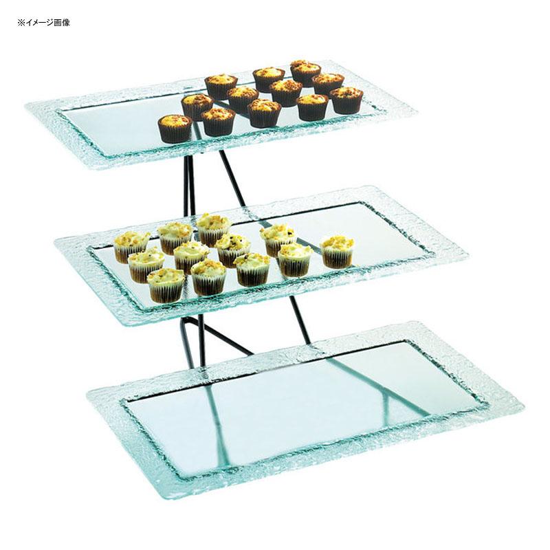 fBXvCX^h p^ 3i 53cm tFCNKXv[g T[rOgC JtF Xg oCLO rbtF Cal-Mil 1710-13 Glacier Three Tier Black Wire Rectangular Faux Glass Tray Display 211171013