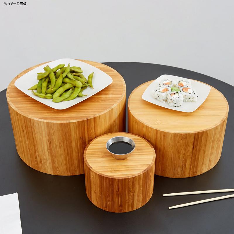 ディスプレイスタンド 丸形 3サイズセット バンブー 台 カフェ レストラン バイキング ビュッフェ American Metalcraft RBRS3 3 Piece Round Bamboo Riser Set - 3/Set 124RBRS3