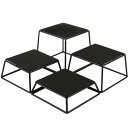 fBXvCX^h CU[ p` 4TCYZbg ^ ubN JtF Xg oCLO rbtF Tablecraft BKR4 Square Set of Four Riser Set 808BKR4