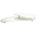 ディスプレイスタンド アルミ 2段 カフェ レストラン バイキング ビュッフェ Tablecraft CW16080W White Cast Aluminum 25" x 10" Two Tiered Platter 80816080DW