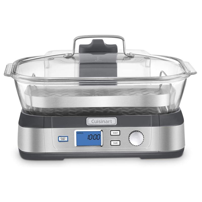 �ŵ��������ޡ� ���饹 ������ �ǥ����� ���ƥ�쥹 �������ʡ��� Cuisinart STM-1000 Digital Glass Steamer, One Size, Stainless Steel ����