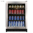冷蔵庫 144L 幅60cm リバーシブル ガラスドア ステンレス 最大154缶 Magic Chef Beverage 23.4 in. 154 (12 oz.) Can Beverage Cooler, Stainless Steel HMBC58ST 家電