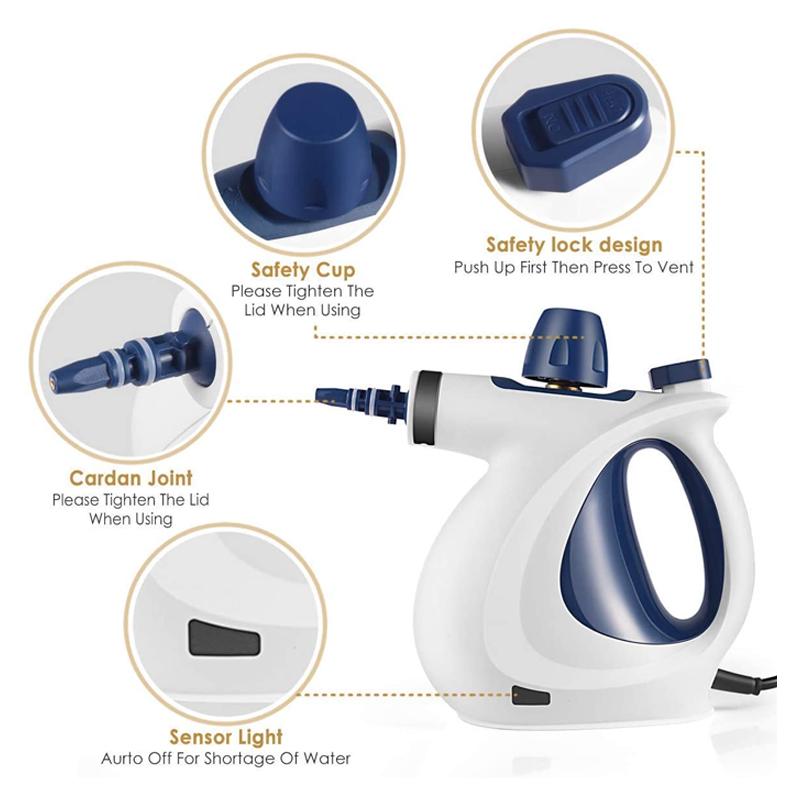 スチームクリーナー ハンディ スチーマー アクセサリー9種 Steam Cleaner, Multi P...