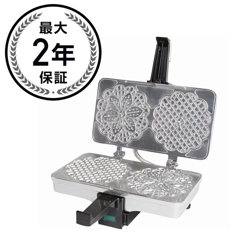 クチーナプロ ピゼルメーカー 2枚焼 CucinaPro Pizzelle Maker- Non-stick Electric Pizzelle Baker Press Makes Two 5-Inch Cookies at Once- Recipes Included 220-05NS 家電