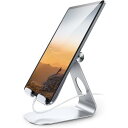 タブレットスタンド 調整可能 Tablet Stand Adjustable, Lamicall Tablet Stand : Desktop Stand Holder Dock Compatible with Tablet Such as iPad Pro 9.7, 10.5,12.9 Air Mini 4 3 2, Kindle, Nexus, Tab, E-Reader (4-13 039 039 ) - Silver