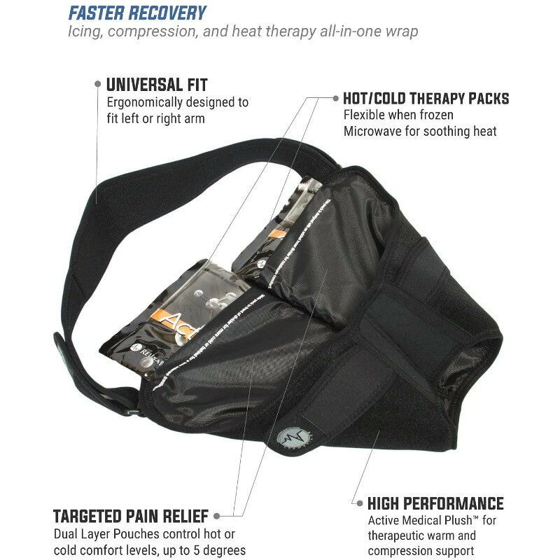 肩パット アクティブラップ ホット＆コールド肩用ラップ 小／中 ActiveWrap Hot an...