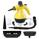 スチームクリーナー アクセサリー9種セット Comforday Multi-Purpose Handheld Pressurized Steam Cleaner with 9-Piece Accessories for Stain Removal, Carpets, Curtains, Car Seats, Kitchen Surface Much More (Yellow) 家電