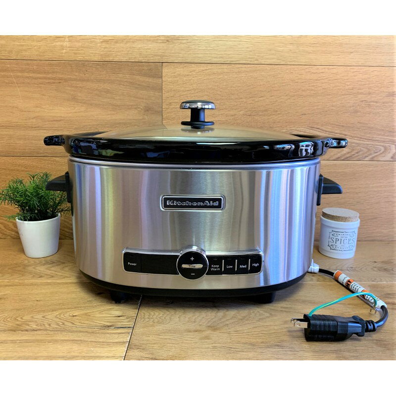 キッチンエイド スロークッカー KitchenAid KSC6223SS Stainless Steel 6 QT. Slow...