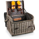 ピクニックバスケット ワイン チーズ サーブセット 2人用 PICNIC TIME Kabrio Picnic Basket, 18 x 15 x 13, An...
