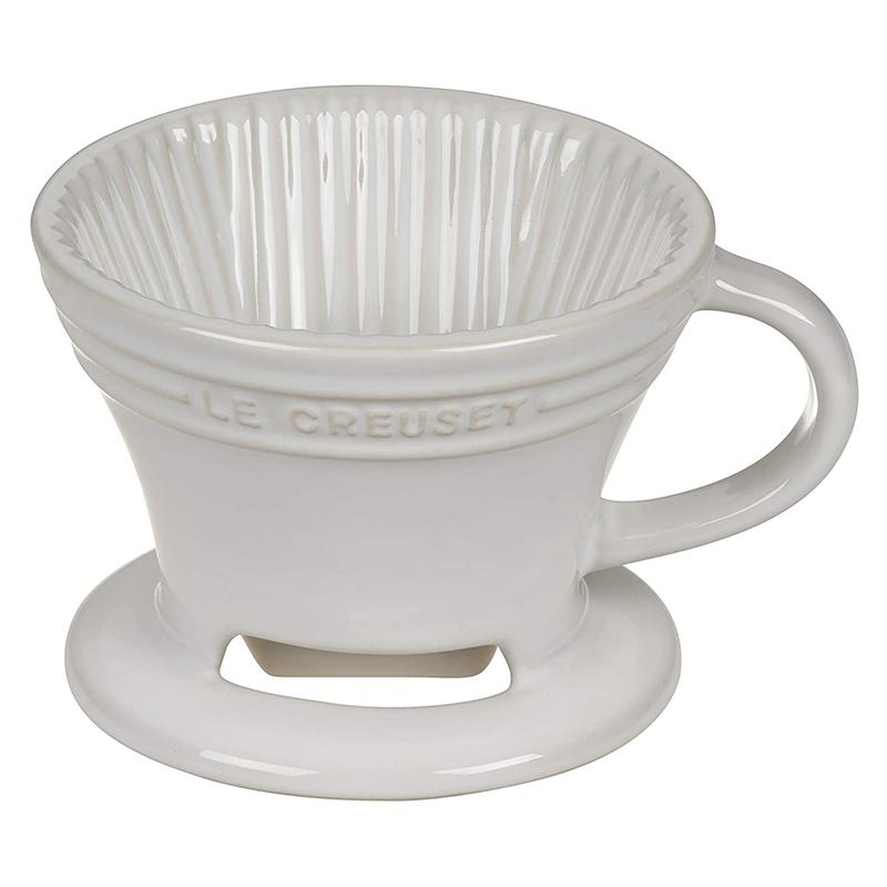 R[q[hbp[ N[[ N[ Le Creuset PG20191-16 Pour Over Coffee Maker, White