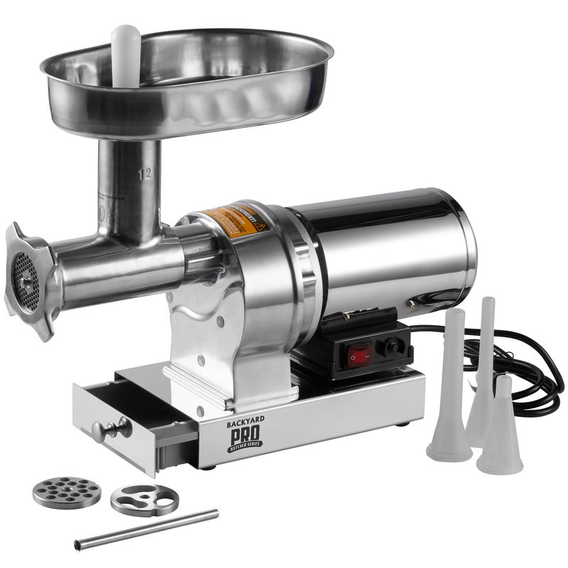 ミートグラインダー 業務品質 電動挽肉機 ミンチ Backyard Pro BSG12 Butcher Series #12 Electric Meat Grinder 家電